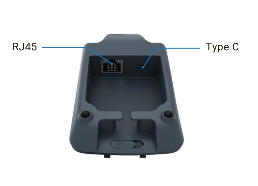 Дополнительная крышка к батарее для F20 с доп.отсеком, Type-C*1, RJ45*1 - 8 pin